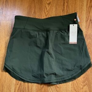 Calia by Carrie Underwood Journey Tulip Hem Skort Olive Moss - New with Tags!